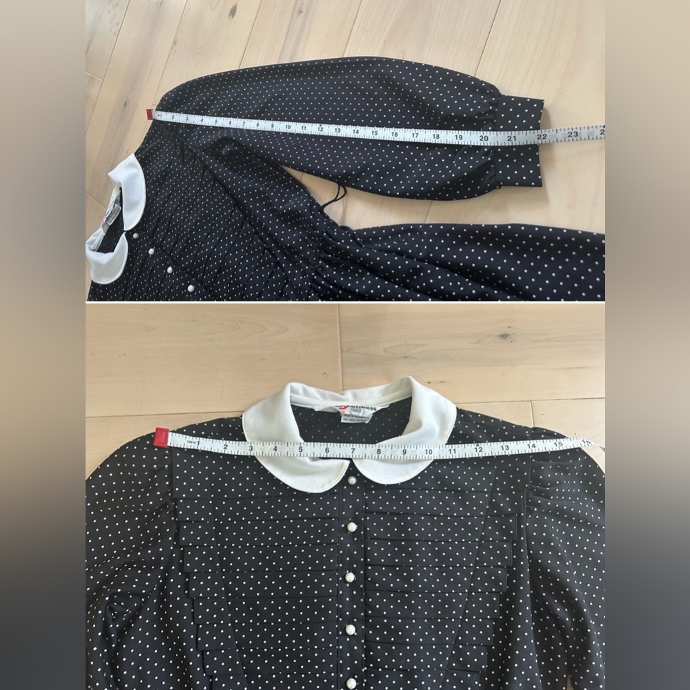 Vintage Sears Secretary Shirt Dress Sexy Teacher HeadMaster 10P Pockets Belt - Picture 10 of 16